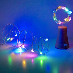 20LEDs Solar Wine Bottle Lights Waterproof Solar Cork Shaped Fairy String Lights For Home Wedding Christmas Decor Garland Lamp