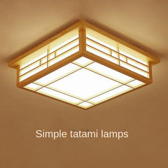 Ceiling Lamp Japanese Led Log Tatami Bedroom Light Solid Wood Lamp Lamp in the Living Room and Room Lamps