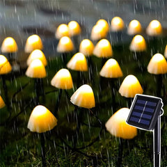 10/30 LED Mushroom Solar Light Garden Lights Solar Lawn Lamp Outdoor Waterproof Solar Fairy Lights String Garland Garden Decor