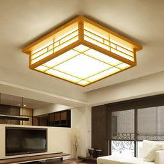 Ceiling Lamp Japanese Led Log Tatami Bedroom Light Solid Wood Lamp Lamp in the Living Room and Room Lamps