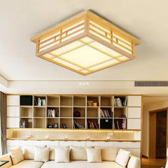 Ceiling Lamp Japanese Led Log Tatami Bedroom Light Solid Wood Lamp Lamp in the Living Room and Room Lamps